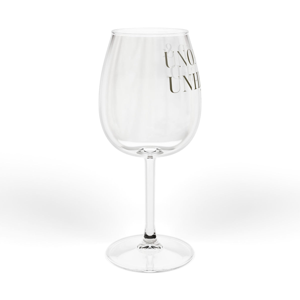 Unoaked & Unhinged Wine Glass