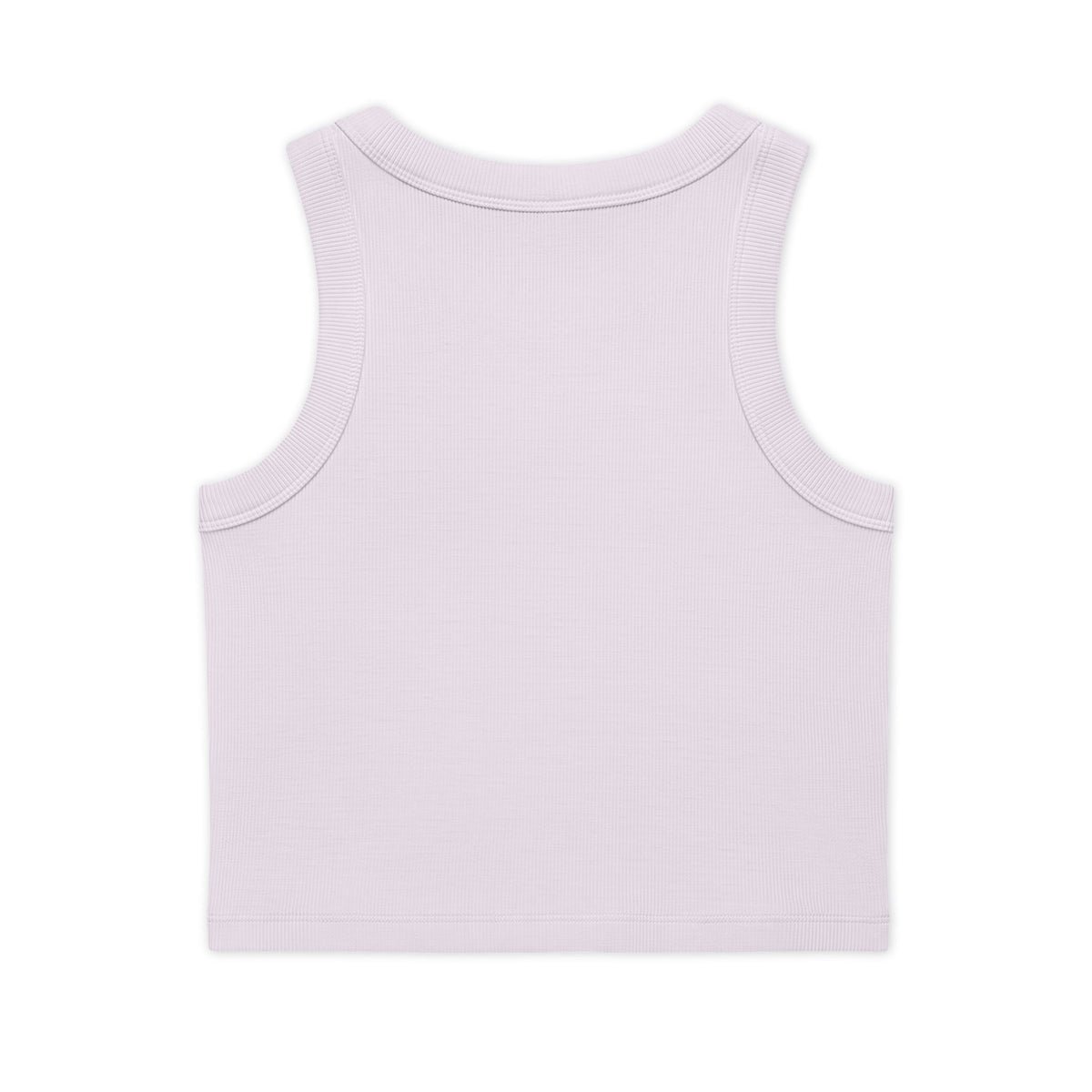 French Wine Script Crop Tank — Women's Ribbed Organic Tank Top