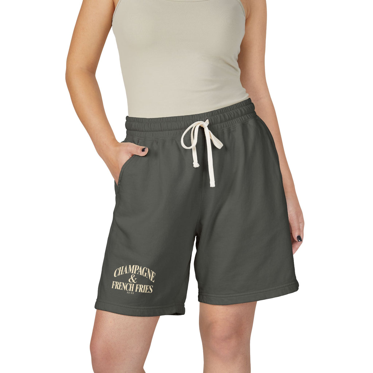 Champagne & French Fries Sweat Shorts