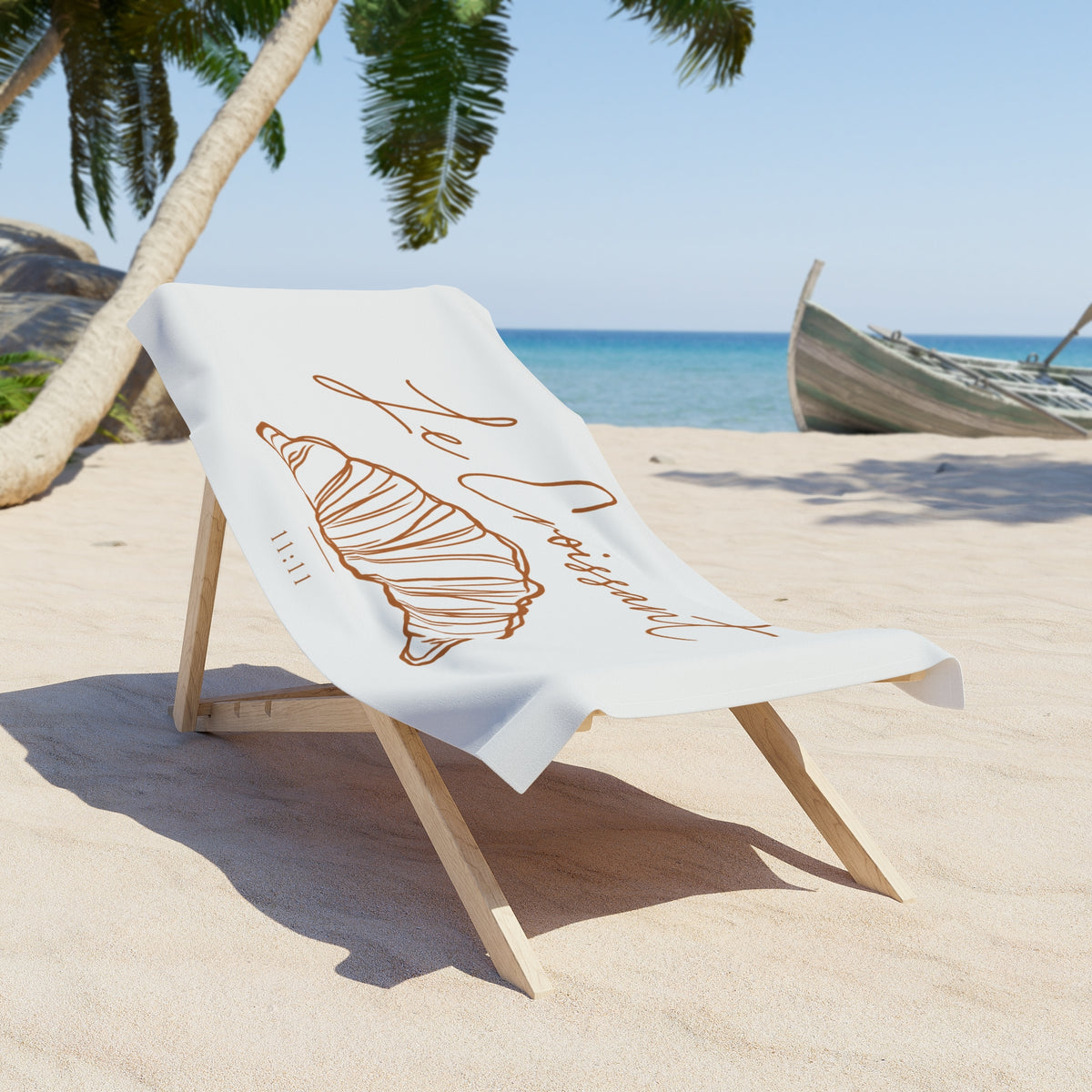 Le Croissant Beach Towel