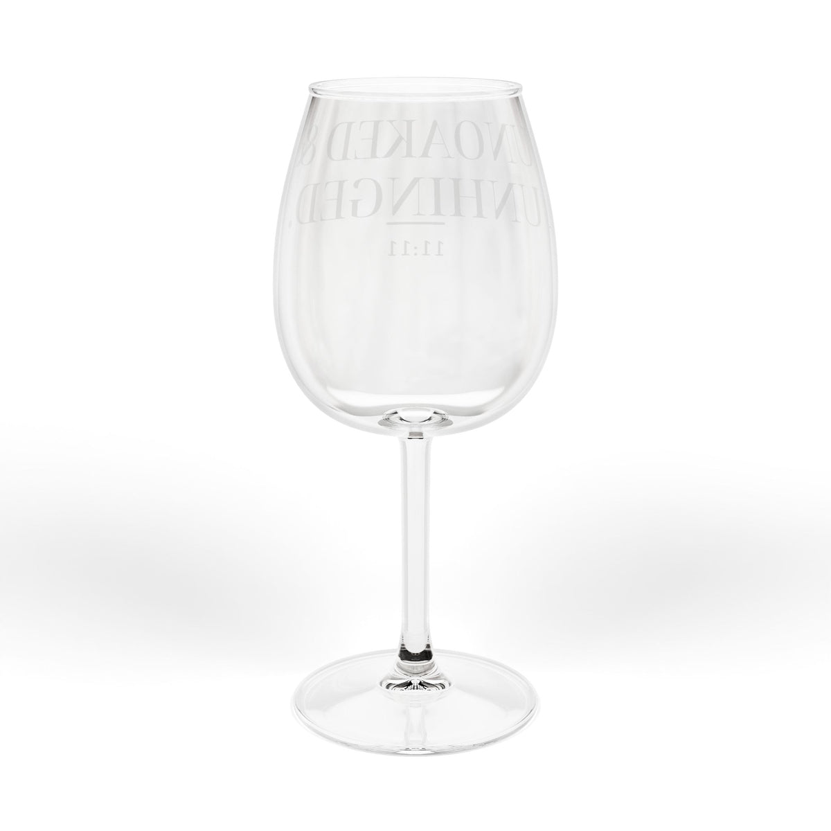 Unoaked & Unhinged Wine Glass